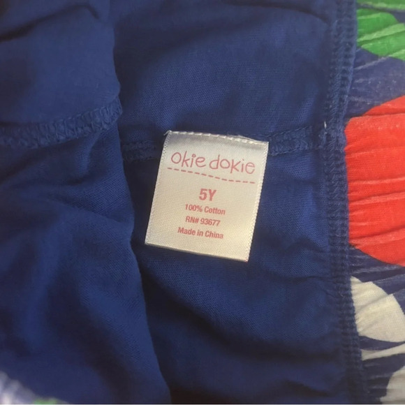 Okie dokie Little girls flower skirt w shorts size 5 - Picture 2 of 6